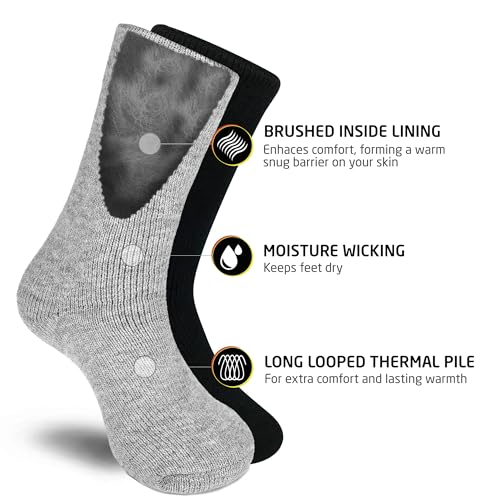 HOT FEET mens Thermal Socks Thermal Socks for Men