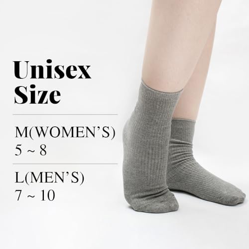 Copper Fabric Plain Socks 6 Sets Foot Odor Prevention Anti-static Athletic Casual Calf Socks Made in Korea2