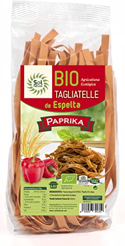Solnatural Tagliatelle De Espelta Con Paprika Bio 250 G, Estándar, Único