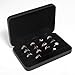 sadkew Jewelry Ring organizer Box, Portable Small Storage Display Case, Fashion Jewelry Tray Holder Showcase, Ring Boxes for Multiple Rings Fits for Travel or Home Organizers (Black Big)