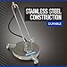 Powerhorse Pressure Washer Surface Cleaner, 12 in. Dia., 3000 PSI, 4.0 GPM, Stainless Steel, Great for Asphalt Driveways, Concrete Sidewalks, Parking Lots, Decks, Garages