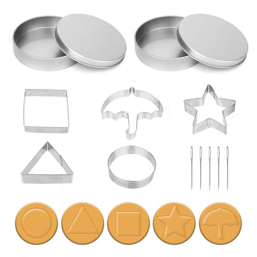12Pack Korean Sugar Candy Making Tool kit for Squid Game Chocolate Biscuit