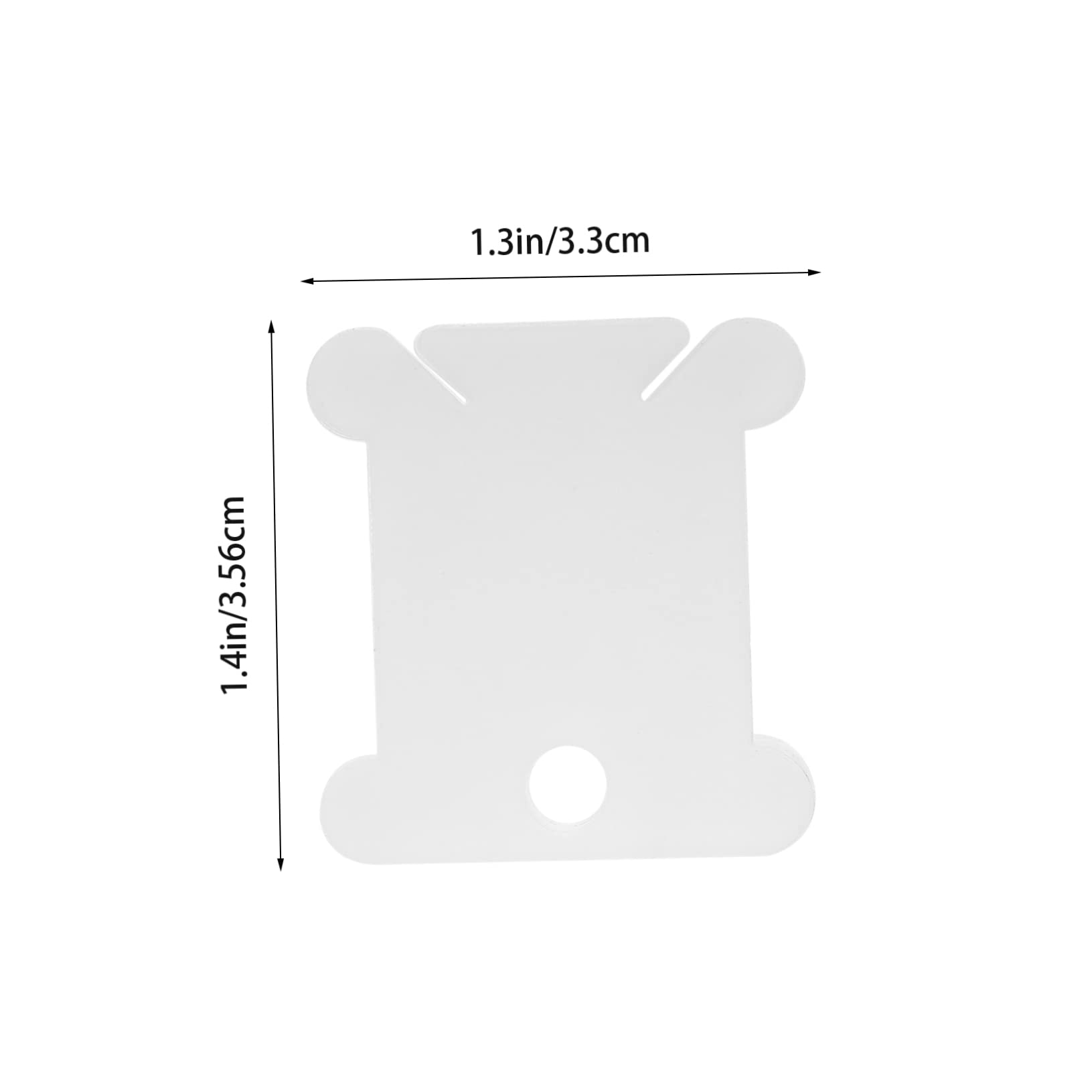 STOBOK 106pcs Embroidery Thread Finishing Box Plastic Bobbin Winder Stickers for Cross Stitching Craft Tools