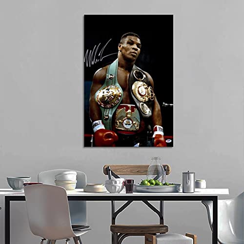 Faguang SV37OEP9MJTQ Tyson With Belts Boxing Canvas Art Poster And Wall Art Picture Print Modern Family Bedroom Decor Posters 16X24Inch thumb #2