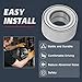 ALLCOMBO Front Wheel Bearing for 2007-2012 Dodge Caliber, 2007-2017 Jeep Compass, Patriot, 2008-2015 Mitsubishi Lancer, 11-18 Mitsubishi Outlander Sport, 2007-2018 Outlander Replacement Pair - 510090