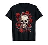 Rose Skeleton Skull Hand Red Floral rose