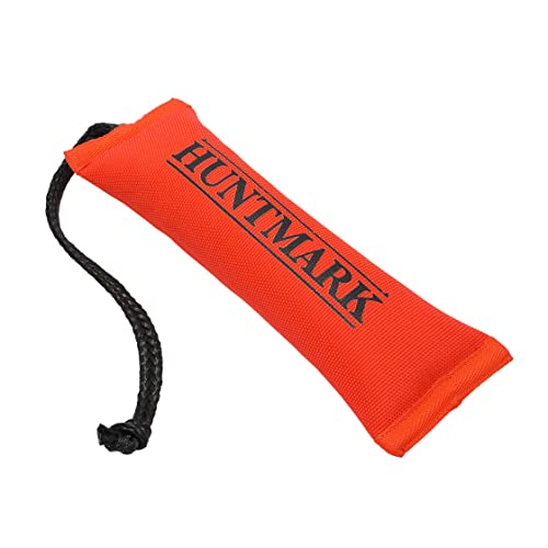 HUNTMARK Firehose Dog Training Dummy Standard 12” x 3” –– Durable and Reliable Puppy Trainer - Waterfowl Sporting Dog Retriever Training – Bumper for Bird Hunting (1, Orange, Standard)