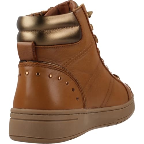 Carmela Para Mujer. 16180502-CAMEL Botines De Piel 161805 MarróN (37), Plano, Cordones, Cremallera, Casual - 3