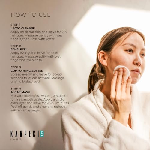 Image of Kanpeki Anti-Tan Facial Kit - 4-Step Skincare Ritual for Tan Removal, Skin Brightening, Hydration, Soothing Sun-Stressed Skin & Boosting Natural Glow | Aloe Vera, Lemon, Turmeric Infused - 48g