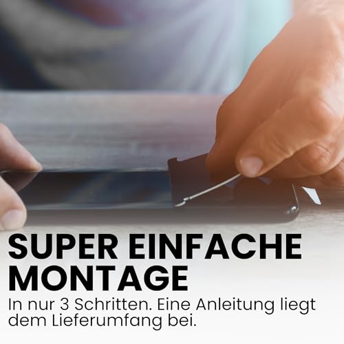 atfolix plastic glass protective film compatible with ingenico lane3000 9h hybrid-glass fx screen protector