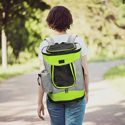 Kato Tirrinia Haustier Hund Träger Rucksack, Haustier Tragetasche mit Mesh für mittelgroße Hunde Katzen, 1.5lbs Welpen Träger tragbare Reisetasche