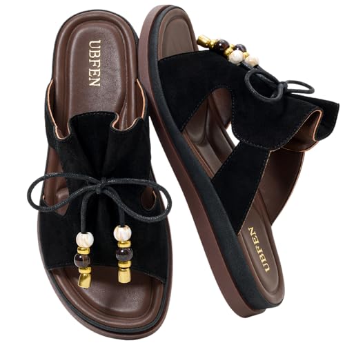Image of UBFEN Womens Slides Comfortable Slip On Sandals