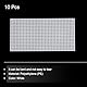 QUARKZMAN 10 Stück 6x3 Kunststoff-Mesh-Leinwandblatt 6 Count Stickgarn Leinwand für Stickerei Stricken Häkeln Acrylgarn Handwerk, Transparent Weiß