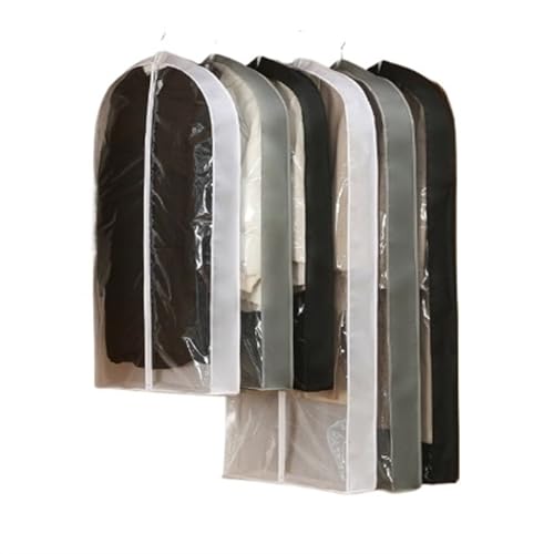 Garment Bags Dust Bag, Clothing Dust Cover, Thickened Non-woven Hanging Bag, Suit Dust Cover Clothing dust Cover (Color : A, Size : 60 * 130 * 10cm)4
