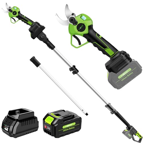 V-MODEST 2-IN-1 Electric Pole Pruning Shears Cordless, 1.6'...