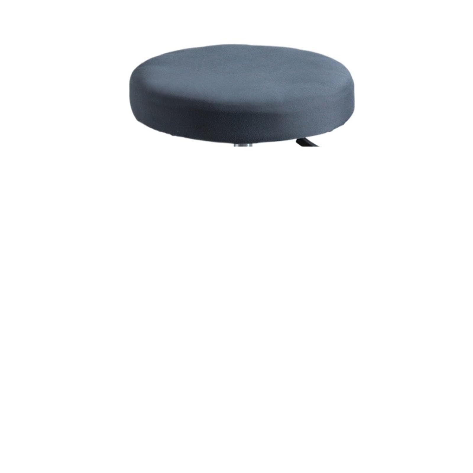 SHENJMAI Stool Covers Round Seat Slipcover Round Chair Cover Home Stool Dining Stretchable Elastic Thickened Solid Color Bar Case(Dark Grey)