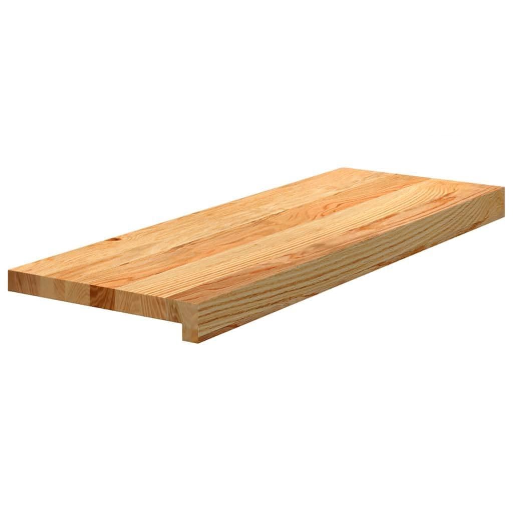 Peldaños de roble macizo 70x25 cm con veta natural para escaleras elegantes