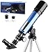 Telescopio Astronomico per Bambini, con Oculari H6mm e H20mm, Treppiede Portatile in Alluminio (36cm), Telescopio Rifrattore per Osservazione Luna-Stella per Bambini, Regalo