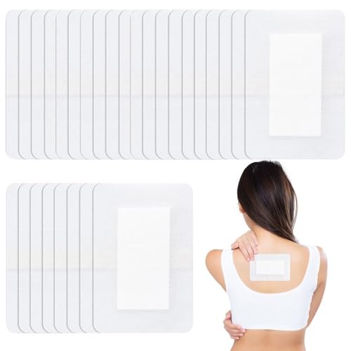 Solivive 28 Stück Wundpflaster Steril 15x10cm Wundverband Pflaster Groß Einzeln Verpackt Geringe Haftfähigkeit Hohe Saugfähigkeit(Weiß)