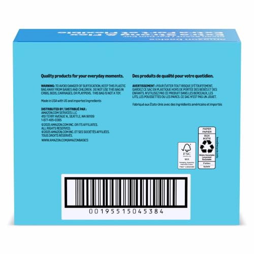 Image of Amazon Basics Ultra-Force Tall Kitchen Drawstring Trash Bags, Classic Clean Scented, 13 Gallon, 80 Count, Pack of 1, Packaging May Vary