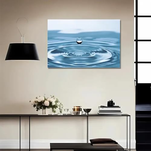 Toile décoration murale moderne motif eau relaxant 21x30 - 2