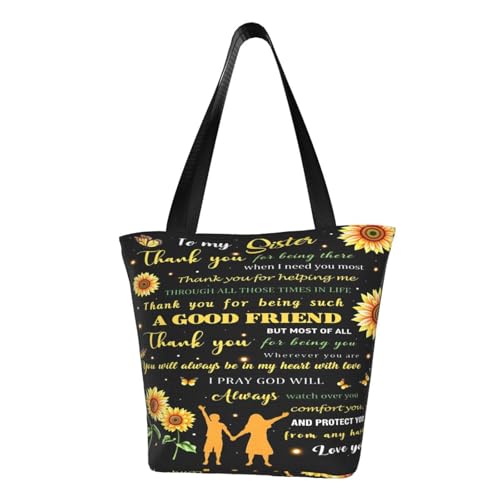 RVDO Sisters Gifts from Sister Shoulder Bag for Women Tote