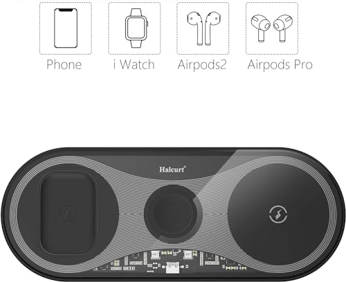 Carregador Sem Fio 3 em 1! Compatível Com Apple iPhone/iWatch/AirPods, iPhone 15 14,13,12,11 (Pro, P