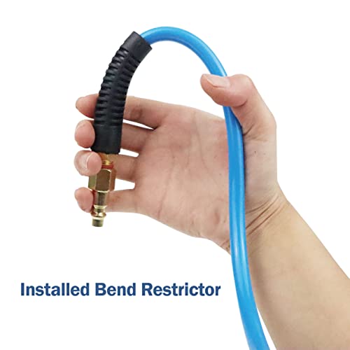 MELPRISU-025-inch-x-25-ft-PU-Recoil-Air-Hose-Bend-Restrictor-Air-Compressor-Hose-with-025-Industrial-Universal-Quick-Coupler-and-IM-Plug-Kit