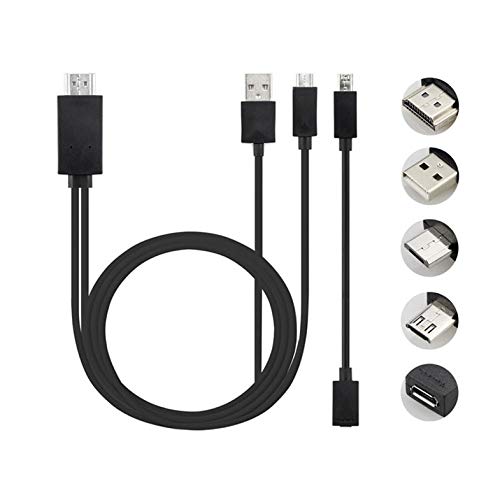 Adaptador universal de cable de tv mhl micro usb a hdmi 1080p hd tv