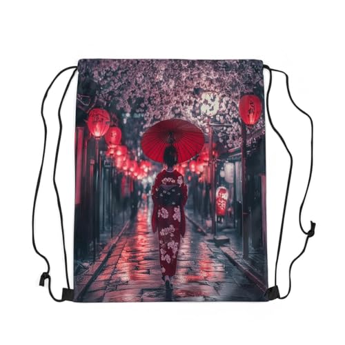 Japanese Style Drawstring Backpack 13