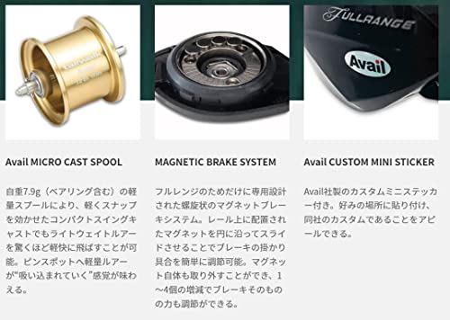 テイルウォーク(Tailwalk) リール フルレンジ アベイルカスタム 81L/AC-F8 4枚目