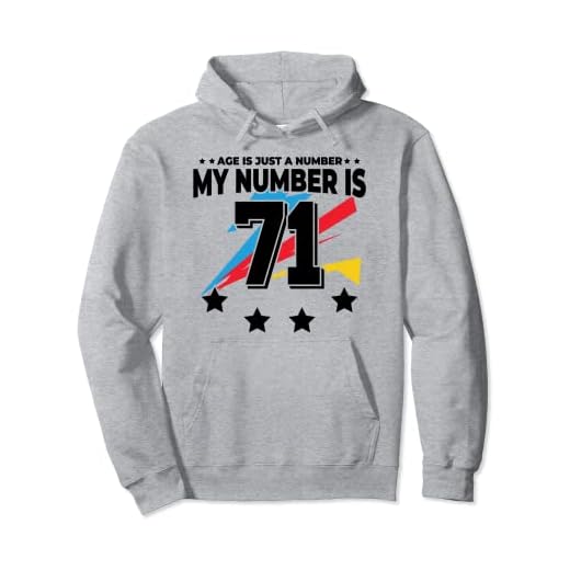 Age Is Just Number – Deportes 71 años de edad, divertido cumpleaños 71 Sudadera con Capucha