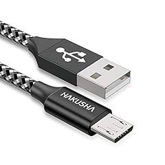 HAKUSHA Cavo Micro USB, [0.5M] 3A ricarica rapida cavo Android durevole nylon cavo caricatore cellulare per Samsung S7/S6/S5/J5/J7 Huawei Nokia Nexus Sony Tablet PS4 Kindle