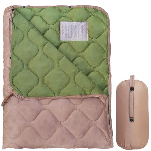 Lenotos Woobie Blanket, Thermal Insulated Military Poncho Liner, Water-Resistant, Portable,