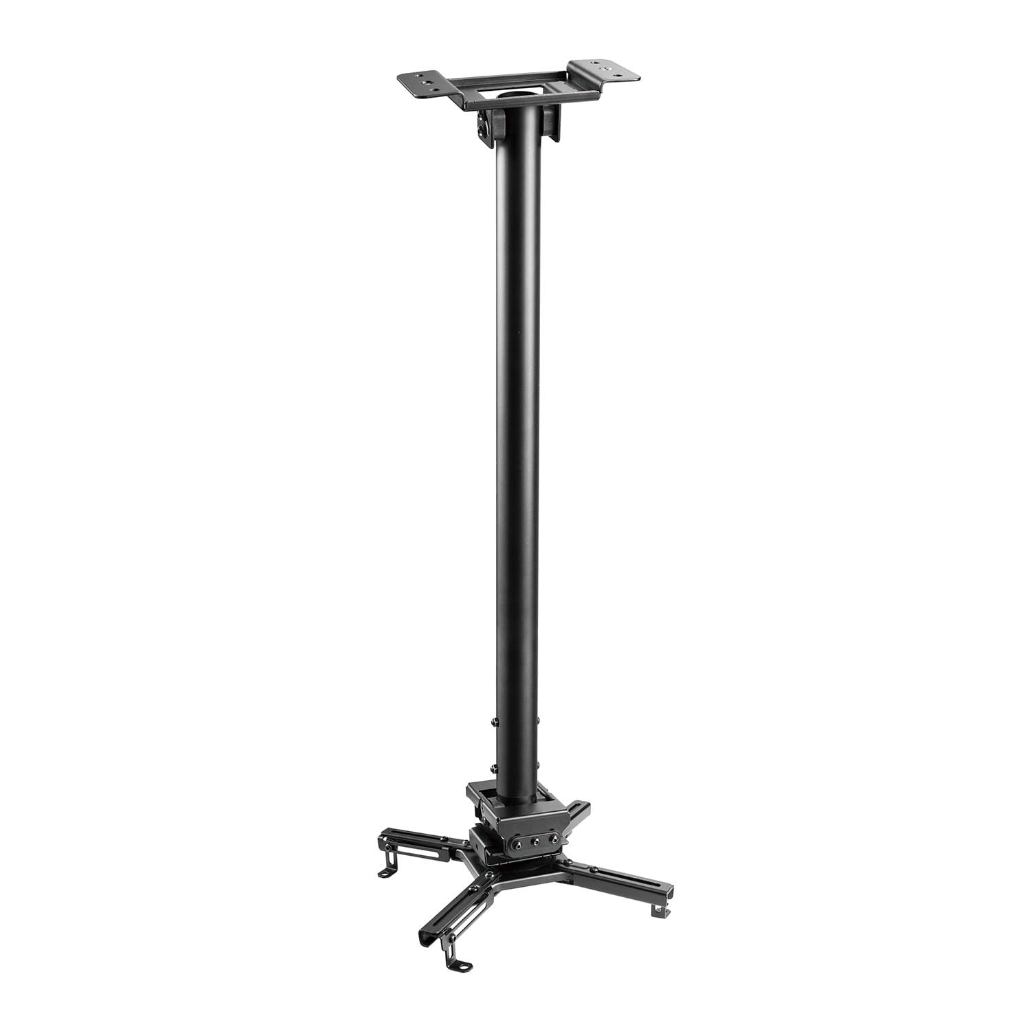 KIMEX 052-3021 Supporto a soffitto per proiettore, Altezza regolabile 75-115cm, Nero