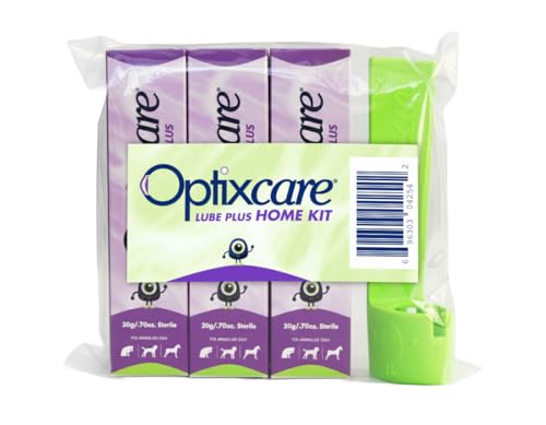 Optixcare Eye Lube Plus Home Kit 3 x 20g Tubes + Lubricant Holder