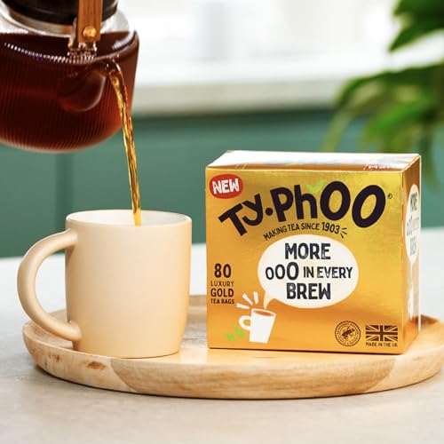 Typhoo Gold (More In Every Brew) 80 Luxury Tea Bags (Pack of 2)