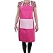 Grembiule da cucina rosa – taschino, unisex, per adulti e adolescenti (grande adulto, rosa scuro)