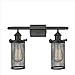 Innovations 516-2W-BK-220 2 Light Bathroom Fixture, Matte Black