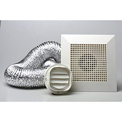 HPM 34W Square Ducted Ceiling Exhaust Fan, 290 mm x 290 mm, White