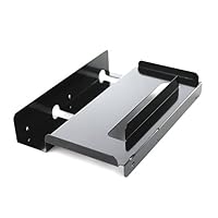 FANTEC QB-Bracket 25, 3,5" zu 2,5" Festplatten Adapter für Gehäuse der QB-Serie, schwarz – Ansicht 1
