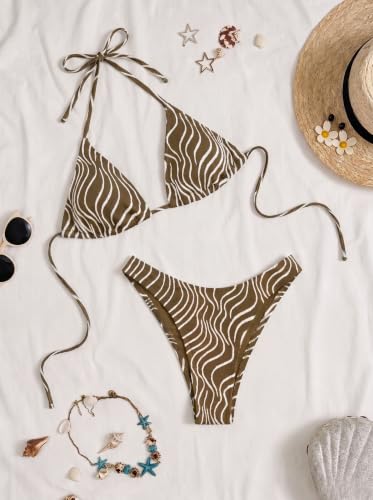 Image of Women's Bikini Sets Crochet Triangle Swimsuits 2 Piece Thong Bathing Suits