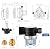 Yeehemes Water Transfer Pump 110V, 4 GPM 45 Psi US Plug, Brass Connector Self Priming Water Booster Pump RV Water Pump Used for Home Camper Sprayer