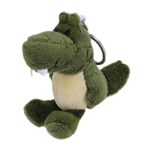 Taschenanhänger Damen, Krokodil Kuscheltier Schlüsselanhänger mit Legierung Ring, Weicher Füllung Bag Charm Plüsch, Niedliches Matching Keychain Krokodil Geschenk für Kinder Mädchen Rucksack 10 cm