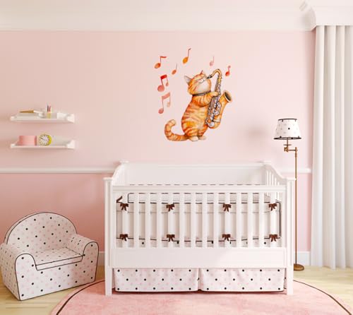 Vinilo decorativo música para niños 30x30 cm miniatura 5