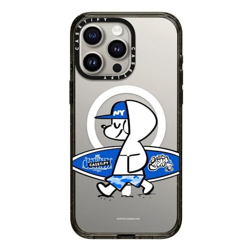 CASETiFY MagSafe �Ή��C���p�N�g iPhone 15 Pro Max �P�[�X [MIL�K�i���� (4x MIL-STD-810G) / 2.5m����̗����������N���A] - Casetify And John (Surfing) - �u���b