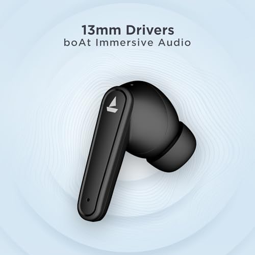 Image of Boat Airdopes 115 in Ear TWS Earbuds with ENx & Beast Mode, Upto 24 Hrs Playback and ASAP Charge(Active Black)