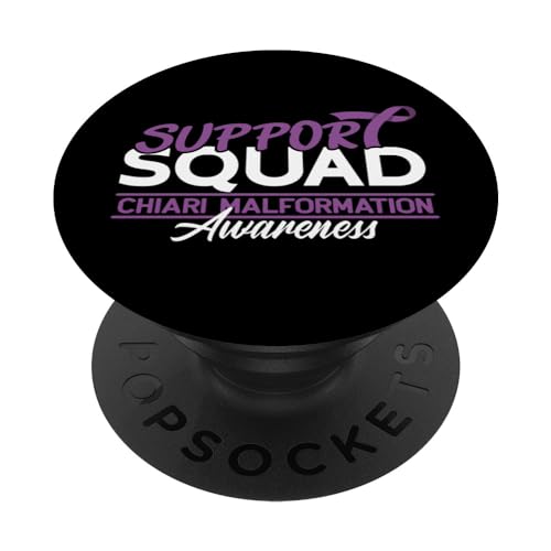 Soutenir la formation de l'équipe de sensibilisation I CM Cerebellum Chiari Malformation PopSockets PopGrip Interchangeable
