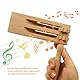 2 Stück Holzratsche Geräusche Maker Holz Rassel Ratsche für Kinder Spinning Doppel Ratsche Holz Musikinstrumente für Kinder Parteien Feiern Spiele Partys Sportveranstaltungen
