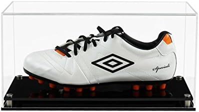 Modern Acrylic Single Football Boot Display Case with Black Base